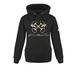Bluza jeździecka damska JD Attack Judie. Czarne bluzy z kapturem damskie JD ATTACK, xs, z bawełny. Za 229.00 zł.