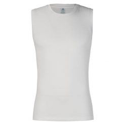 Koszulka tech. męska Odlo BL TOP crew neck singlet PERFORMANCE LIG. Białe t-shirty sportowe męskie Odlo, m, bez ramiączek, do biegania. Za 209.99 zł.