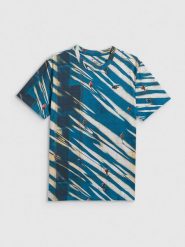 4F T-shirt regular z nadrukiem męski - multikolor M. T-shirty męskie 4f, m, bez wzorów, z materiału, bez kołnierzyka. Za 99.99 zł.