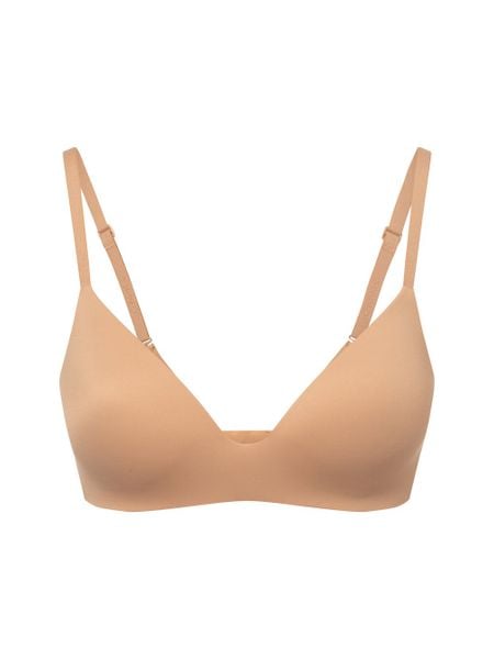 Calvin Klein biustonosz bez drutów Kobiety Sztuczne włókno beżowy, 80B. Brązowe biustonosze CALVIN KLEIN, bez wzorów, z włókna. Za 199.95 zł.