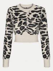 ONLY Sweter Lima 15339828 Beżowy Cropped Fit. Brązowe swetry klasyczne damskie Only, s, z syntetyku, bez kołnierzyka. Za 79.99 zł.