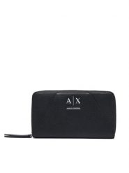 Armani Exchange Portfel XW000359 AF26569 UC001 Czarny. Czarne portfele damskie Armani Exchange, bez wzorów, ze skóry. Za 404.99 zł.