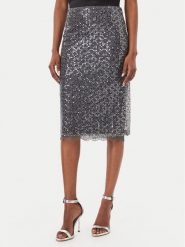 Marella Spódnica midi Agevole 2623776034 Szary Regular Fit. Szare spódniczki damskie Marella, xs, bez wzorów, z syntetyku, midi. Za 984.99 zł.