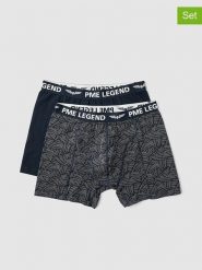 PME Legend Bokserki (2 pary) w kolorze granatowo-szarym rozmiar: XXL. Niebieskie bokserki męskie PME Legend, bez wzorów. Za 79.03 zł.