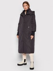 Trussardi Płaszcz zimowy Memory 56S00591 Czarny Regular Fit. Czarne kurtki damskie TRUSSARDI, na zimę, s, bez wzorów, z syntetyku. Za 1,799.00 zł.