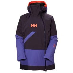 Damska kurtka narciarska Helly Hansen Powchaser Asym. Czarne kurtki narciarskie i snowboardowe damskie Helly Hansen, l, bez wzorów, z dzianiny, bez kaptura, narciarskie, primaloft. Za 899.95 zł.