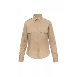 Koszula damska Payper Trophy. Brązowe koszule damskie PAYPER WEAR, bez wzorów, eleganckie, bez kołnierzyka, bez ramiączek. Za 159.50 zł.