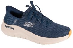 Buty sportowe męskie, Slip-ins: Arch Fit 2.0 - Look Ahead. Niebieskie buty sportowe na co dzień męskie Skechers, z materiału, bez zapięcia, trekkingowe. Za 449.99 zł.