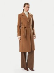 LAUREN RALPH LAUREN Płaszcz wełniany 297962169007 Brązowy jasny Regular Fit. Brązowe płaszcze damskie Lauren Ralph Lauren, na zimę, bez wzorów, z syntetyku. Za 2,199.00 zł.