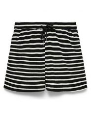 Vero Moda Szorty w kolorze czarno-białym rozmiar: L. Czarne szorty damskie Vero Moda, bez wzorów, z podwyższonym stanem. Za 121.35 zł.