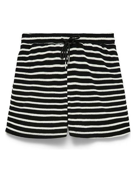 Vero Moda Szorty w kolorze czarno-białym rozmiar: L. Czarne szorty damskie Vero Moda, bez wzorów, z podwyższonym stanem. Za 109.95 zł.