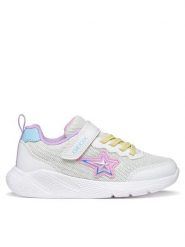 Geox Sneakersy J Sprintye Girl J55FWA 0AS54 C0653 S Biały. Białe buty sportowe dziewczęce Geox, bez wzorów, z materiału, bez zapięcia. Za 209.99 zł.