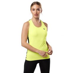 Koszulka tank top fitness damska All Star. Czarne bluzki sportowe damskie SIROKO, s, z materiału, bez kołnierzyka, bez ramiączek. Za 102.45 zł.