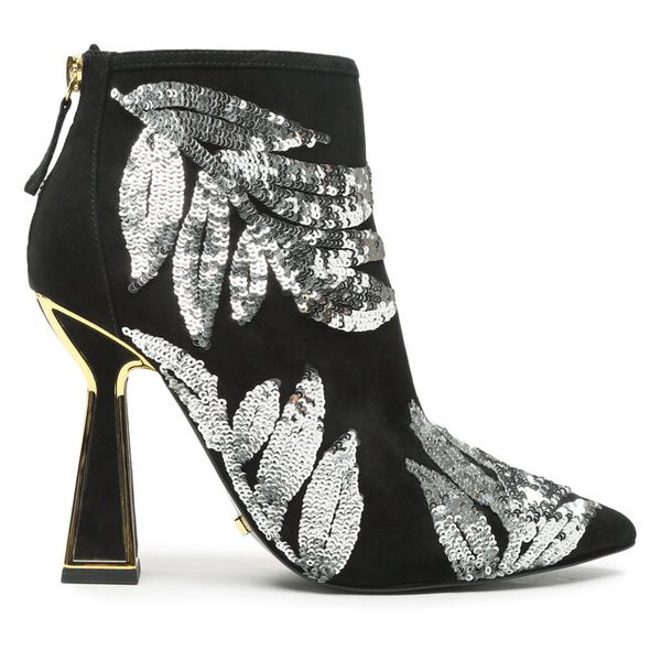 Botki Kat Maconie. Czarne botki damskie Kat Maconie, bez obcasa, na słupku, bez zapięcia. Za 1,179.00 zł.