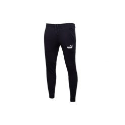 Spodnie Puma Essential, Mężczyźni. Czarne spodnie sportowe męskie Puma, z bawełny. Za 240.15 zł.
