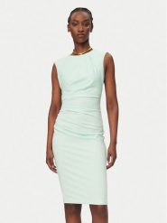 Rinascimento Sukienka koktajlowa CFC0127683003 Zielony Slim Fit. Zielone sukienki damskie RINASCIMENTO, xl, bez wzorów, z syntetyku, wizytowe, bez kołnierzyka, bez ramiączek. Za 449.99 zł.