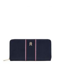 Tommy Hilfiger Portfel Th Icon Lrg Za Nylon Corp AW0AW17954 Granatowy. Niebieskie portfele damskie Tommy Hilfiger, bez wzorów, z nylonu. Za 239.99 zł.