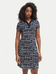 Tommy Hilfiger Sukienka codzienna 1985 Pique WW0WW49719 Granatowy Regular Fit. Niebieskie sukienki damskie Tommy Hilfiger, na co dzień, xs, bez wzorów, z bawełny, bez kołnierzyka, bez ramiączek, proste. Za 489.99 zł.