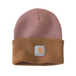 Czapka zimowa Carhartt Knit Cuffed Tow-Tone Beanie. Zielone czapki męskie Carhartt, na zimę, bez wzorów, sportowe. Za 97.99 zł.