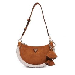 Torebka Guess. Brązowe torebki klasyczne damskie Guess, z aplikacjami, bez dodatków. Za 494.99 zł.