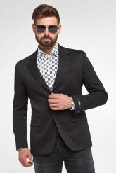 Marynarka męska logowana KARL LAGERFELD. Marynarki męskie Karl Lagerfeld, bez wzorów. W wyprzedaży za 1,247.40 zł.