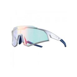 Okulary sportowe fotochromatyczne ROCKBROS. Białe okulary przeciwsłoneczne męskie ROCKBROS, z gumy. Za 151.60 zł.