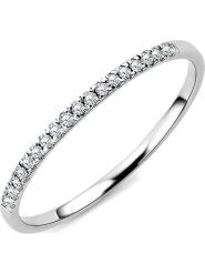 Diamant Exquis Złoty pierścionek z diamentami rozmiar: 52. Szare pierścionki damskie Diamant Exquis, z diamentem, złote. Za 590.20 zł.