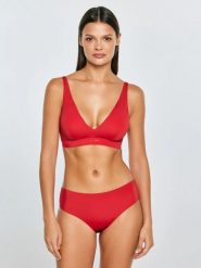 Góra od kostiumu kąpielowego czerwona Morra 603. Czerwone bikini damskie Big Star, bez wzorów. Za 99.99 zł.