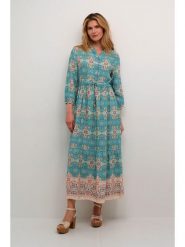 Cream Sukienka w kolorze turkusowym rozmiar: S/M. Niebieskie sukienki damskie Cream, m, bez wzorów, z wiskozy, bez kołnierzyka, bez ramiączek, maxi. Za 152.99 zł.