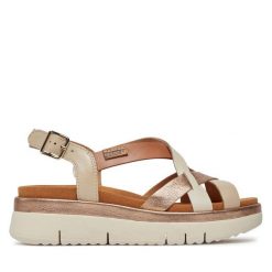 Sandały Pikolinos. Brązowe sandały damskie Pikolinos, bez wzorów, bez obcasa, na płaskiej podeszwie. Za 519.99 zł.