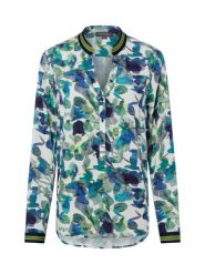 Franco Callegari Bluzka damska tunika Kobiety wiskoza niebieski|wielokolorowy|zielony wzorzysty, 46. Niebieskie tuniki damskie Franco Callegari, bez wzorów, z wiskozy, eleganckie, bez kołnierzyka, bez ramiączek. Za 229.95 zł.