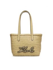 KARL LAGERFELD Torebka B2W30206 Beżowy. Brązowe torebki klasyczne damskie Karl Lagerfeld, bez wzorów, ze skóry, bez dodatków. Za 1,499.00 zł.