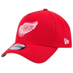 Czapka z daszkiem męska 9FORTY Detroit Red Wings NHL Cap. Czerwone czapki męskie New Era, na lato, bez wzorów, z bawełny, sportowe. Za 119.99 zł.