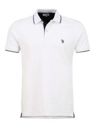 U.S. Polo Assn. Koszulka polo w kolorze białym rozmiar: S. Białe koszulki polo męskie U.S. Polo Assn., s, bez wzorów, bez ramiączek. Za 109.78 zł.