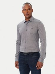 BOSS Koszula Mysoft 50519748 Niebieski Slim Fit. Niebieskie koszule męskie Boss, m, bez wzorów, z bawełny, bez kołnierzyka, bez ramiączek. Za 499.99 zł.