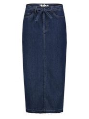 Sublevel Spódnica dżinsowa w kolorze granatowym rozmiar: L. Niebieskie spódniczki damskie Sublevel, l, z aplikacjami, z bawełny, klasyczne, z podwyższonym stanem, midi. Za 104.99 zł.