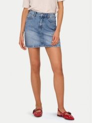 ONLY Spódnica jeansowa Stella 15339630 Niebieski Regular Fit. Niebieskie spódniczki damskie Only, s, bez wzorów, z jeansu. Za 139.99 zł.