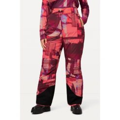 Damskie Spodnie narciarskie wodoodporne rzep osłona przeciwśnieżna. Fioletowe spodnie dresowe damskie Ulla Popken, plus size, bez wzorów, z materiału. Za 639.99 zł.