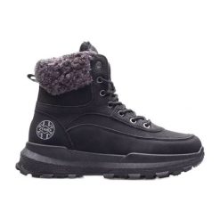 Buty Lee Cooper LCJ-22-44-1362L czarne. Czarne obuwie trekkingowe damskie . Za 272.73 zł.