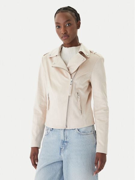 Guess Kurtka przejściowa W6GL10 W1968 Écru Regular Fit. Białe kurtki damskie Guess, s, z aplikacjami, z syntetyku, bez kaptura. Za 614.99 zł.