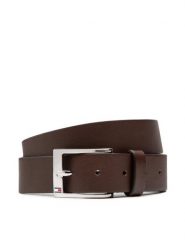 Tommy Hilfiger Pasek Męski New Aly Belt AM0AM08363 Brązowy. Brązowe paski męskie Tommy Hilfiger, bez wzorów, ze skóry. Za 119.99 zł.
