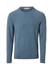 Selected sweter z dzianiny - SLHRoss Mężczyźni Bawełna niebieski, XXL. Niebieskie swetry męskie Selected, m, bez wzorów, z bawełny, bez kołnierzyka. Za 249.95 zł.
