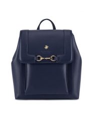 Beverly Hills Polo Club Plecak BHPC-K-043-06 Granatowy. Niebieskie plecaki damskie Beverly Hills Polo Club, bez wzorów, z materiału. Za 174.99 zł.