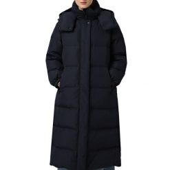 Kurtka GEOX LARYSSE Niebieski. Niebieskie kurtki damskie Geox, bez wzorów, z tkaniny, bez kaptura. Za 824.99 zł.