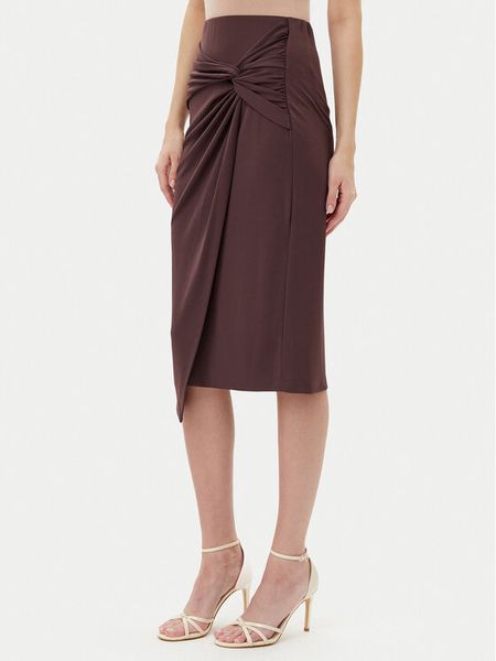 Rinascimento Spódnica midi CFC0123489003 Brązowy Regular Fit. Brązowe spódniczki damskie RINASCIMENTO, s, bez wzorów, z syntetyku, midi. Za 179.99 zł.