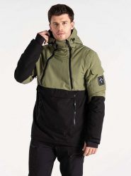 Dare 2b Kurtka narciarska "T-Bar" w kolorze oliwkowo-czarnym rozmiar: XL. Brązowe kurtki narciarskie i snowboardowe damskie Dare 2b, xl, bez wzorów, bez kaptura. Za 404.10 zł.