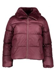 GAP Kurtka zimowa w kolorze bordowym rozmiar: XS. Czerwone kurtki damskie GAP, na zimę, xs, bez wzorów, z puchu, bez kaptura. Za 284.95 zł.