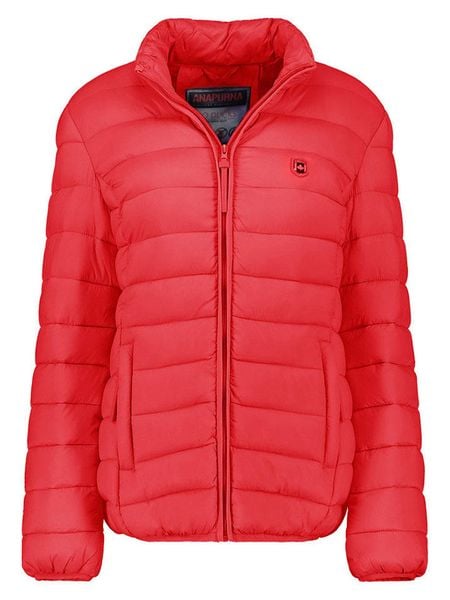 ANAPURNA Kurtka pikowana "Akitalana Basic" w kolorze czerwonym rozmiar: L. Czerwone kurtki damskie ANAPURNA, l, bez wzorów, bez kaptura. Za 128.55 zł.