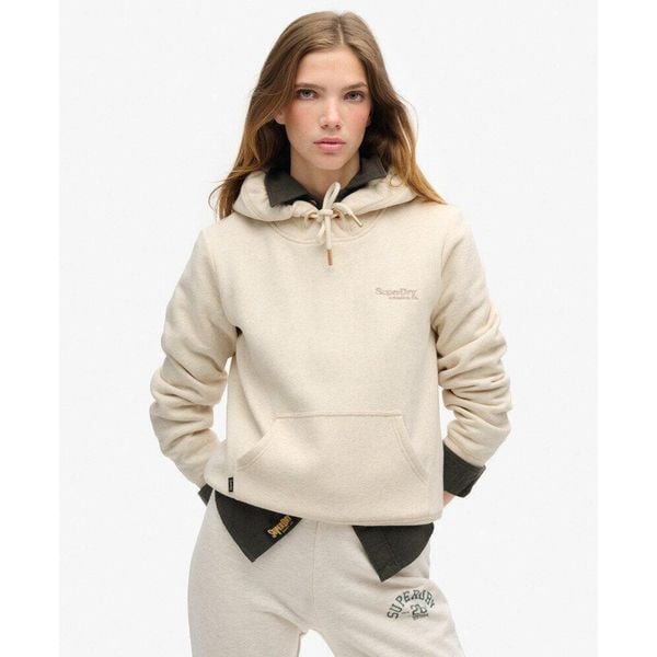 Bluza damska z kapturem Superdry Essential Logo. Brązowe bluzy sportowe damskie Superdry. W wyprzedaży za 310.55 zł.