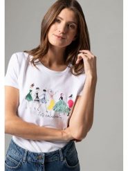 More & More Koszulka w kolorze białym rozmiar: 38. Białe bluzki damskie MORE & MORE, bez wzorów, bez kołnierzyka. Za 78.47 zł.